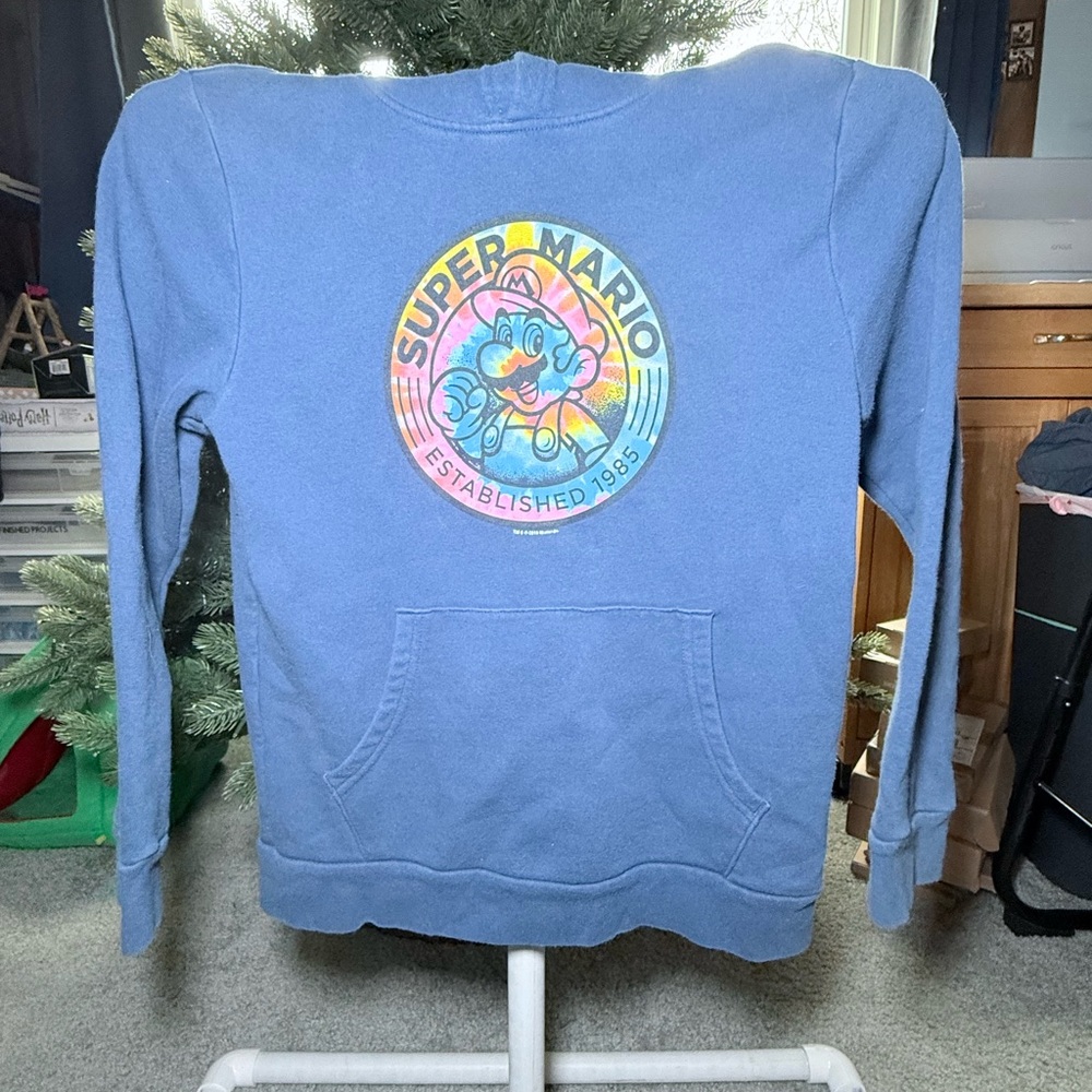 Nintendo Super Mario Blue Sweatshirt